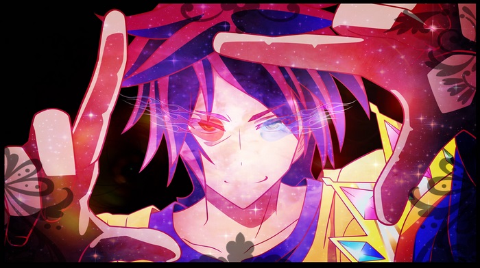 4K Anime Character with Vibrant Cosmic Effects