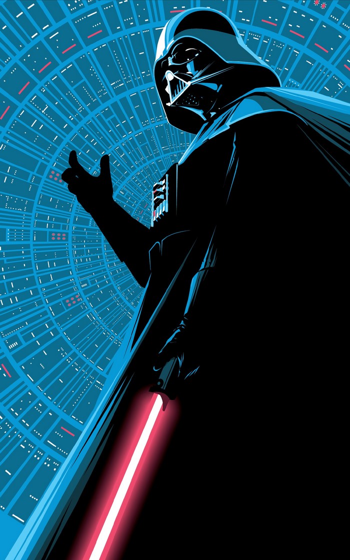 Darth Vader from Star Wars with Lightsaber