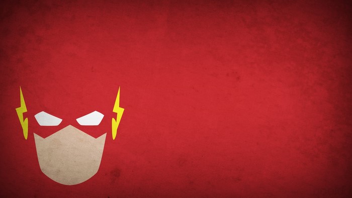 The Flash from DC Comics minimalist logo