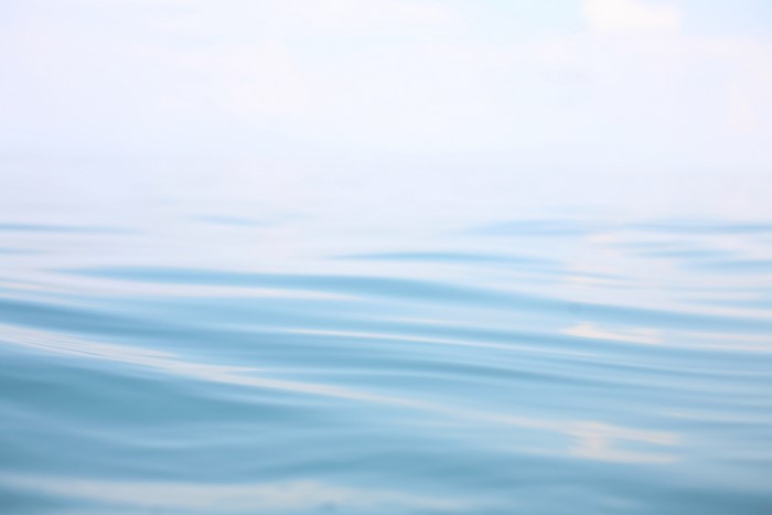 Calm blue water with gentle waves