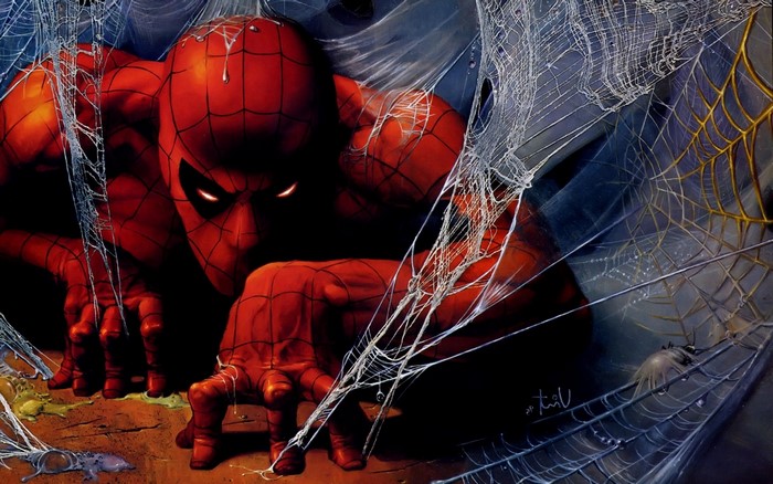 Spider-Man in a Spiderweb