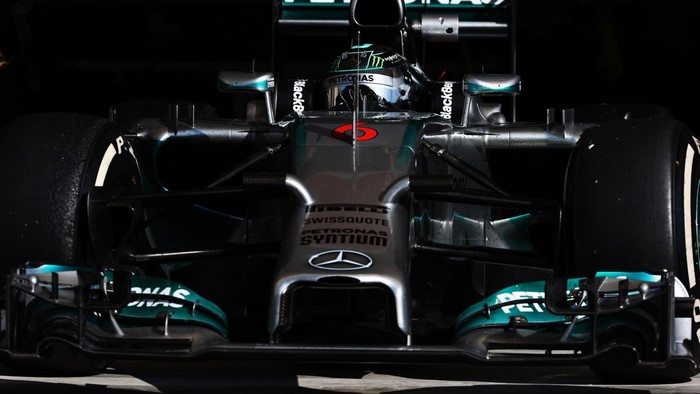 Mercedes-AMG Petronas Formula 1 car with Nico Rosberg