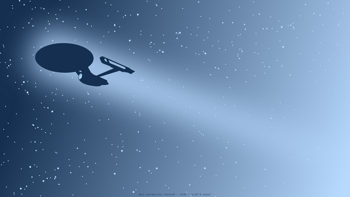 USS Enterprise from Star Trek in space
