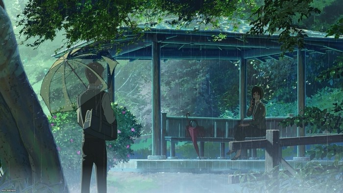 Rainy Scene from The Garden of Words