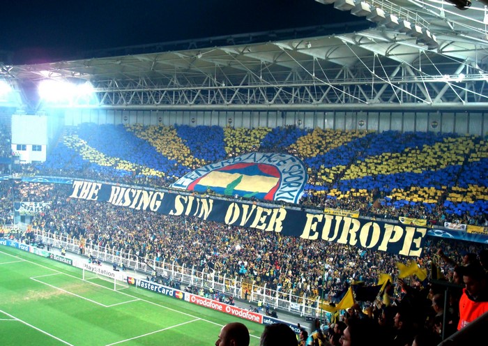 Fenerbahce Fans Display Vibrant Stadium Choreography