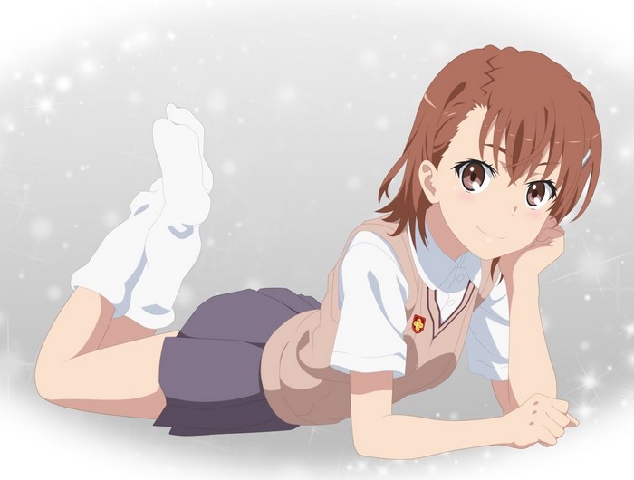 Misaka Mikoto from Toaru Kagaku no Railgun in school uniform