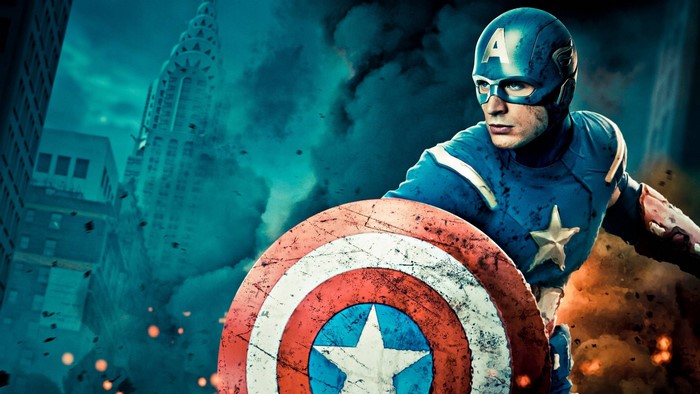 Captain America from The Avengers movie