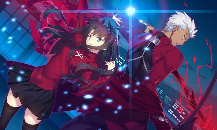 Rin Tohsaka and Archer from Fate/stay night