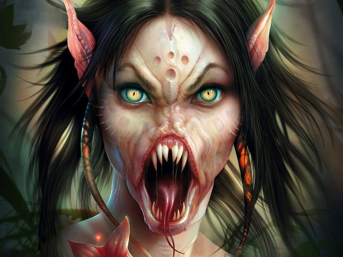 Creature demon succubus fantasy art