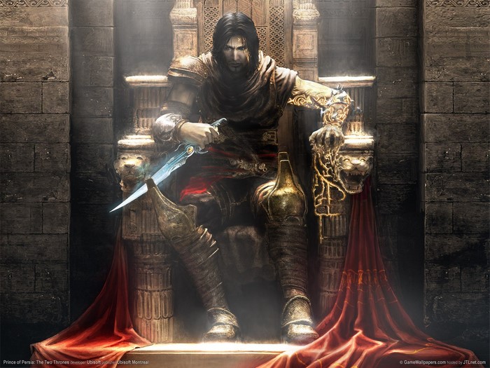 Prince of Persia: The Two Thrones character on throne