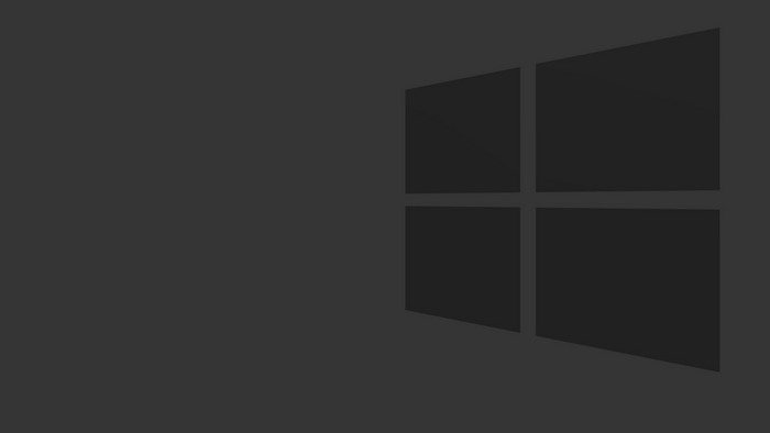 Microsoft Windows logo on dark gray background