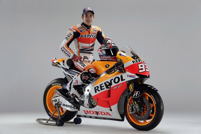 Marc Marquez on Repsol Honda motorcycle