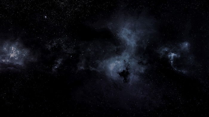Starry Night Sky with Nebula Clouds