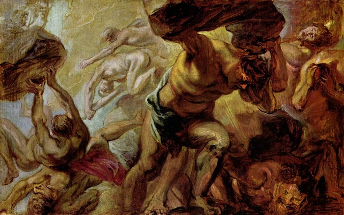 The Overthrow of the Titans by Peter Paul Rubens