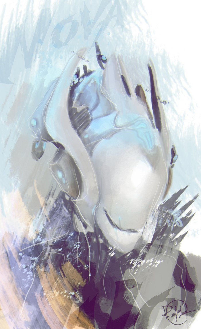 Nova from Warframe fan art