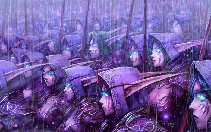 Night Elves army in World of Warcraft