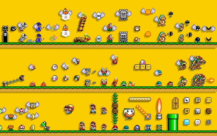 Super Mario Bros. 3 characters and items