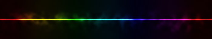 Rainbow spectrum light wave