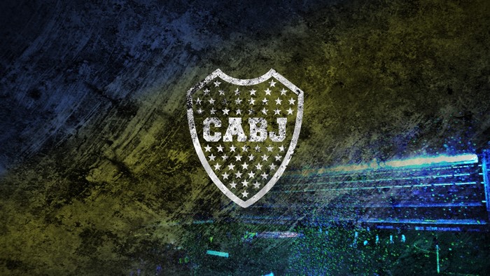 Boca Juniors CABJ logo on stadium background