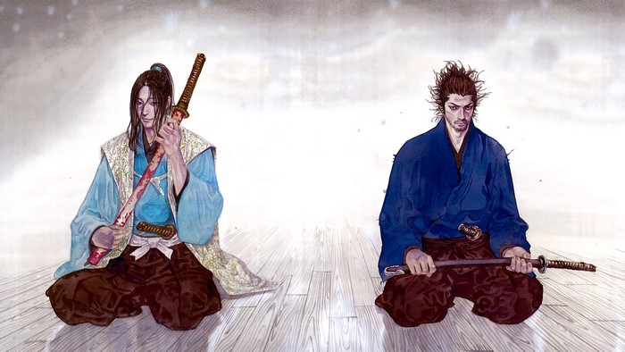 Sasaki Kojiro and Miyamoto Musashi from Vagabond manga