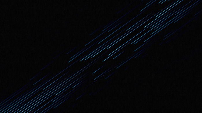 Blue glowing light streaks on black background