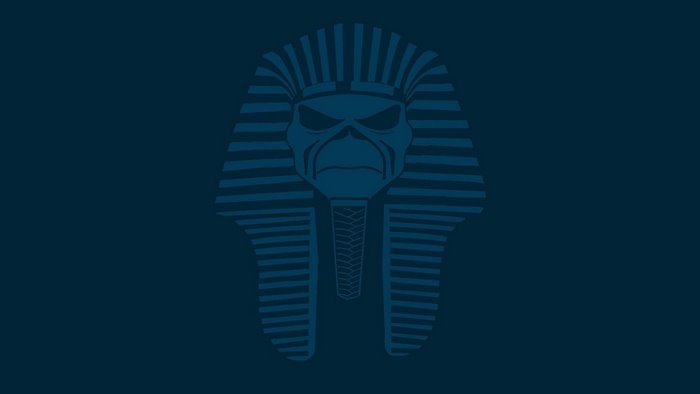 Eddie the Head as a Pharaoh