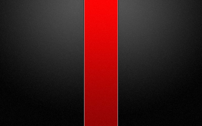 Minimalist Red Stripe on Black Background