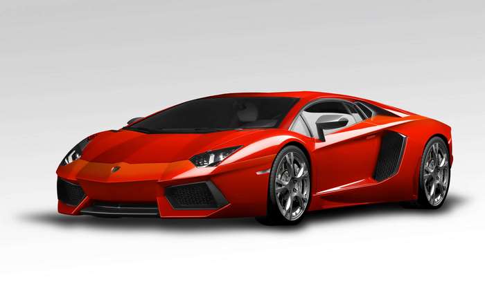 Red Lamborghini Aventador Sports Car 4K