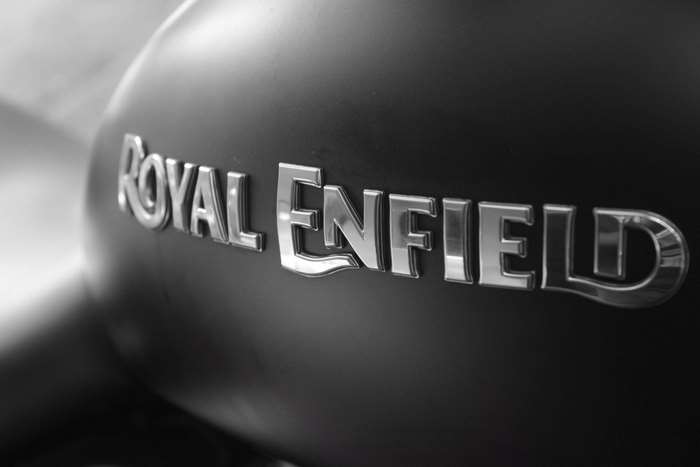 Royal Enfield Emblem Close-Up 4K