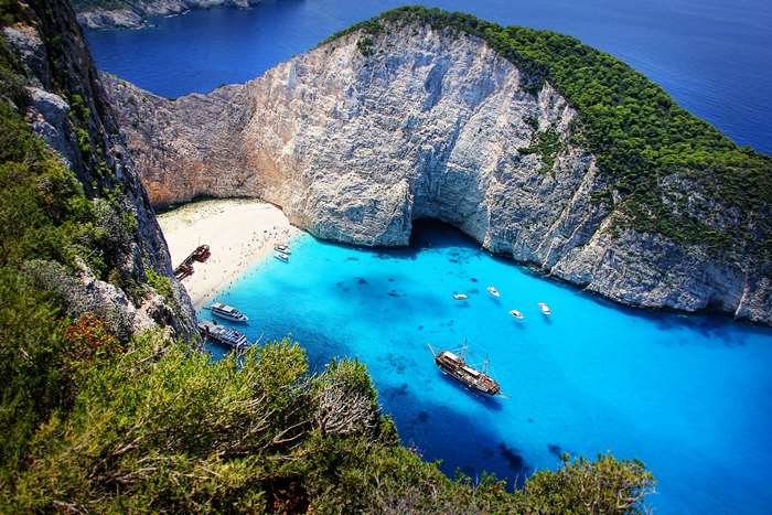 Shipwreck Beach, Zakynthos, Greece 4K
