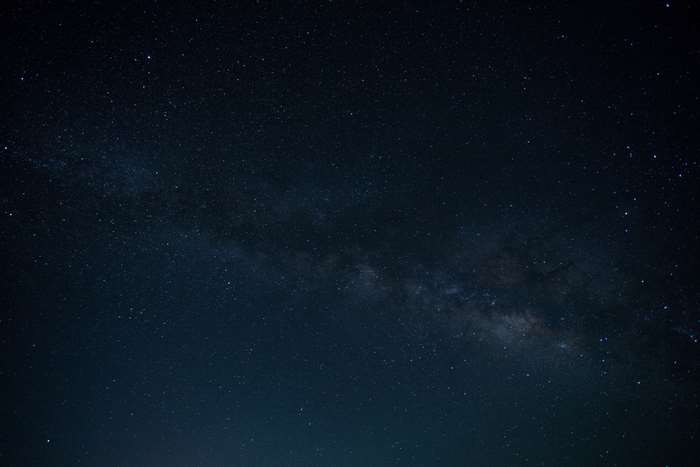 Starry night sky with the Milky Way galaxy
