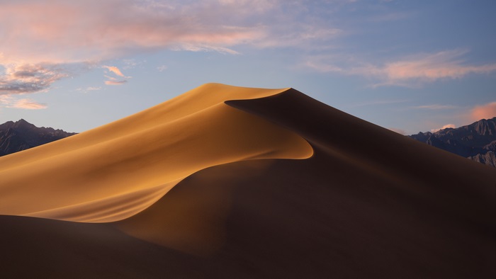 macOS Mojave dunes 4K wallpaper