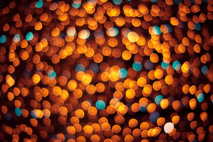 Vibrant Orange and Teal Bokeh Lights 4K