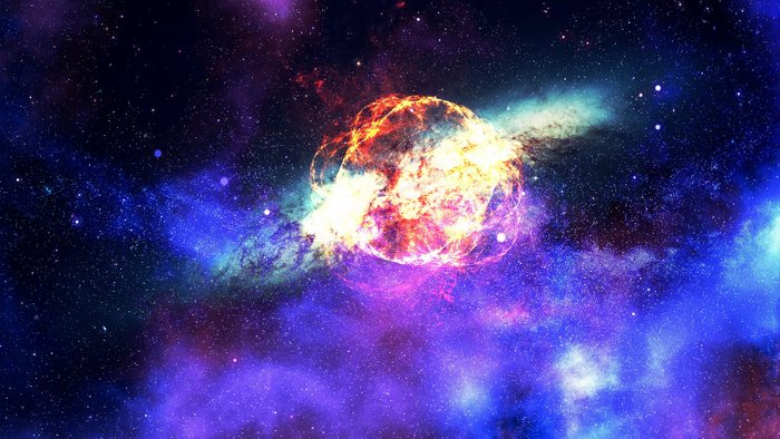 Exploding Nebula in a Digital Universe