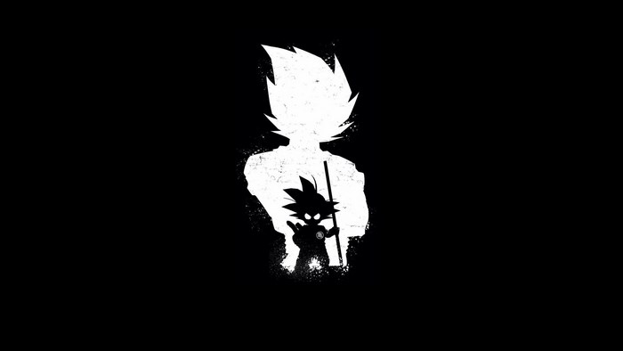 Goku from Dragon Ball Silhouette 4K