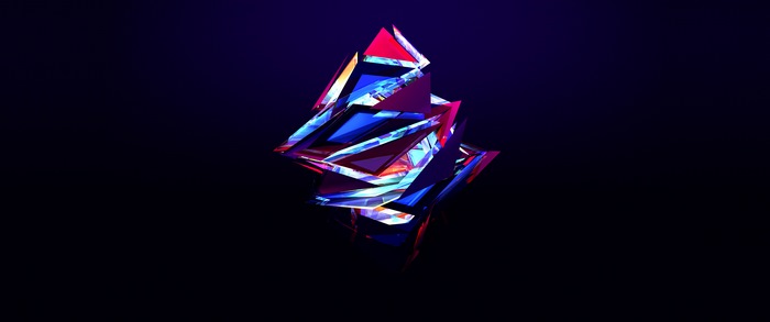 Abstract geometric crystal formation by Justin Maller