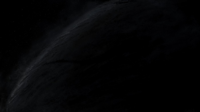 Dark space with stars and nebula
