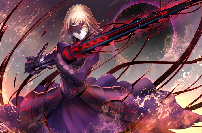 Saber Alter with Dark Sword