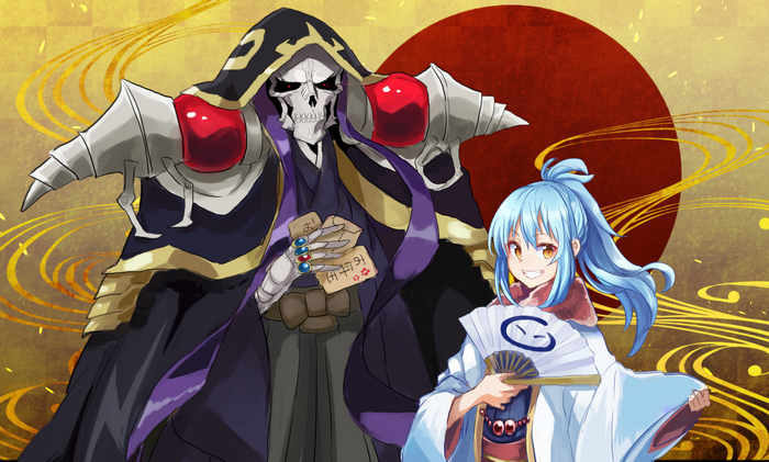 Rimuru Tempest and Ainz Ooal Gown from Popular Anime