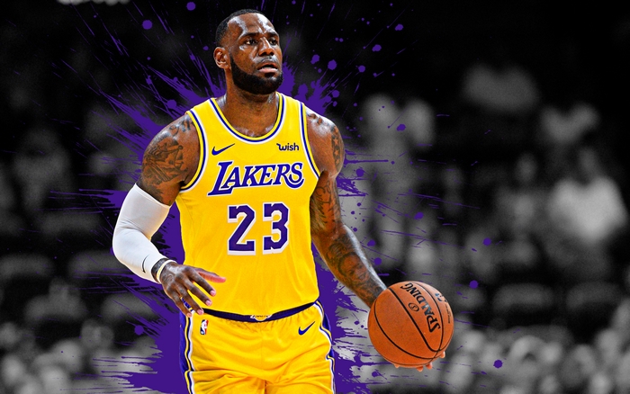 LeBron James from Lakers Basketball