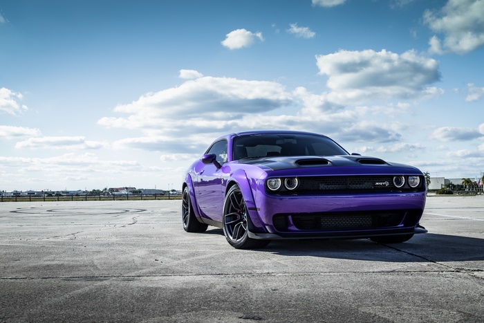 Purple Dodge Challenger SRT Hellcat Widebody