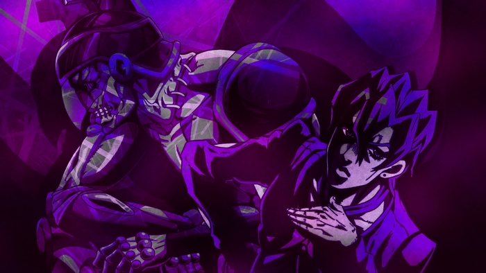 Pannacotta Fugo and Purple Haze from JoJo's Bizarre Adventure