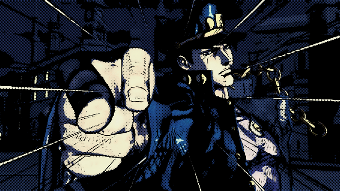 Jotaro Kujo from JoJo's Bizarre Adventure