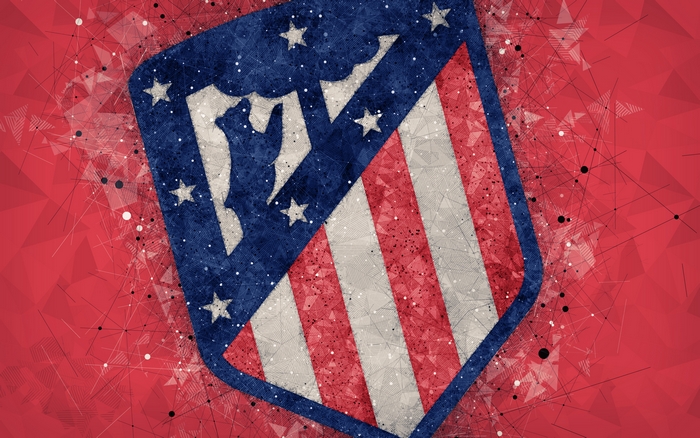 Atlético Madrid soccer logo emblem