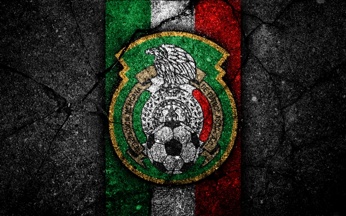 Mexico National Football Team Logo on Textured Background