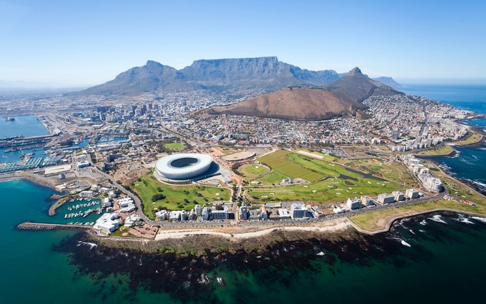 Cape Town, South Africa with Table Mountain