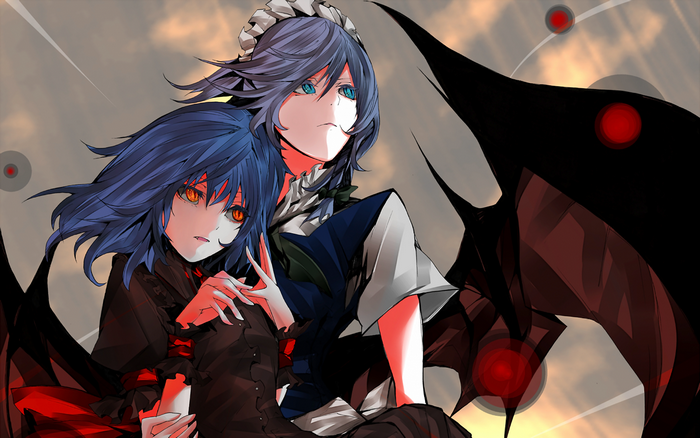 Sakuya Izayoi and Remilia Scarlet from Touhou Project
