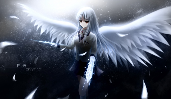 Kanade Tachibana with Angel Wings