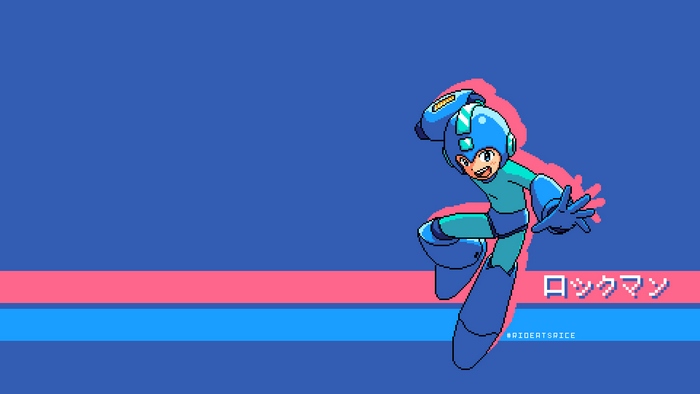 Mega Man from Mega Man Pixel Art