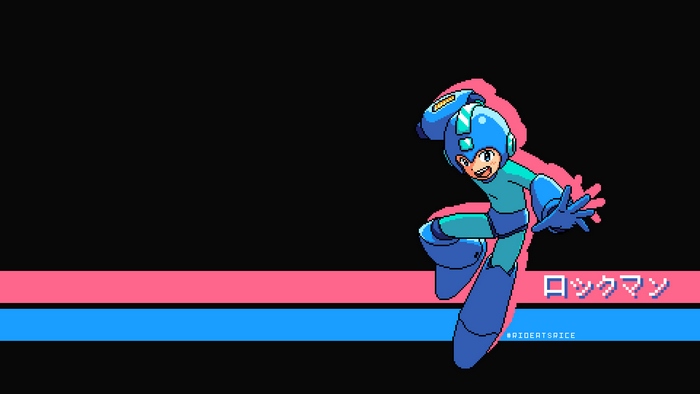 Mega Man from Mega Man Pixel Art